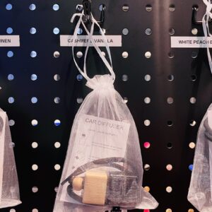 Hanging Car Diffuser – Refillable Aromatherapy Bottle (Choose Your Scent)