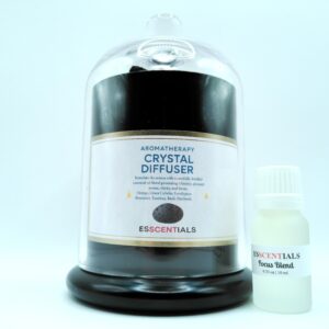 Crystal Diffuser with Natural Lava Rocks – Focus Blend