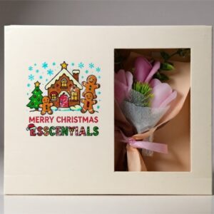 Soap Flower Aromatherapy Reed Difusser Gift Sets- Champagne-Carnation Flower