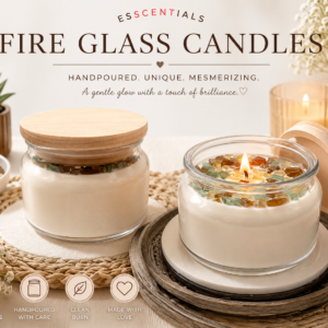 Fire Glass Candles - Choose Your Scent